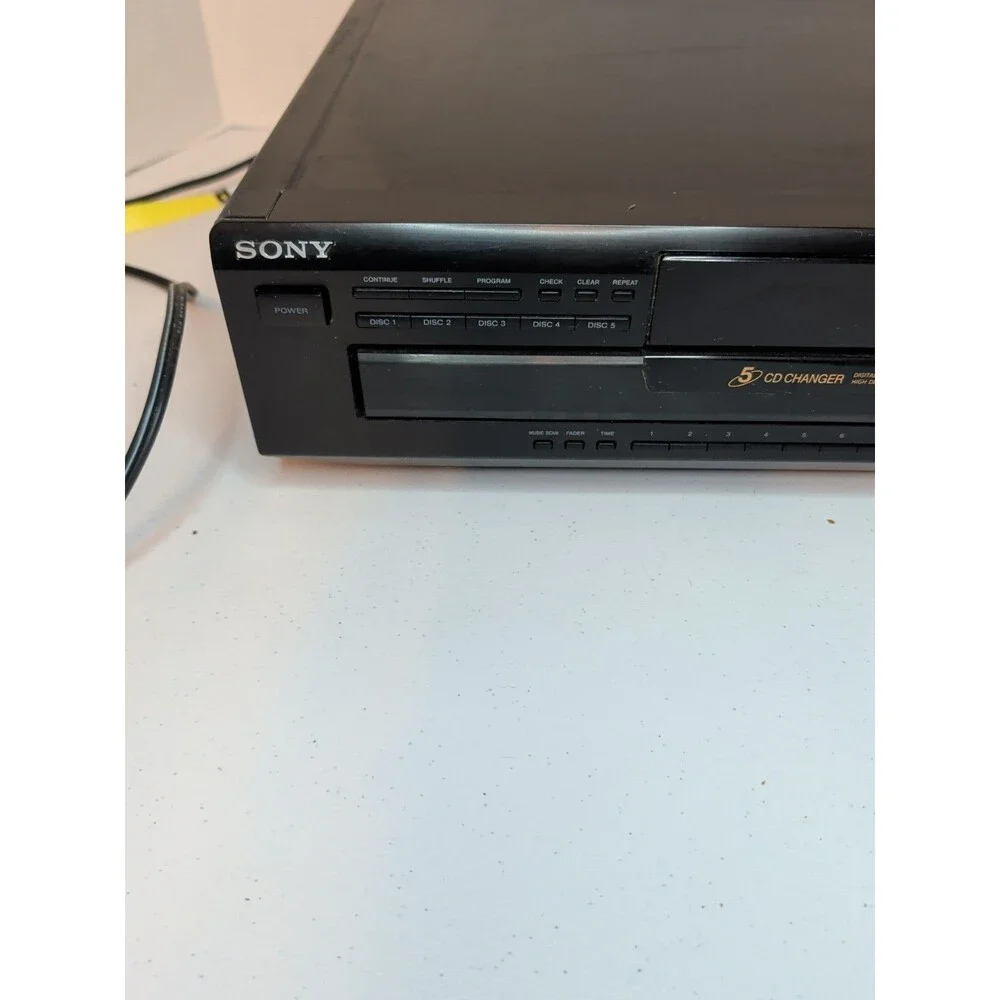 Sony CDP-CE405 5 Disc CD Compact Disc Changer Player No Remote TESTED Works Well